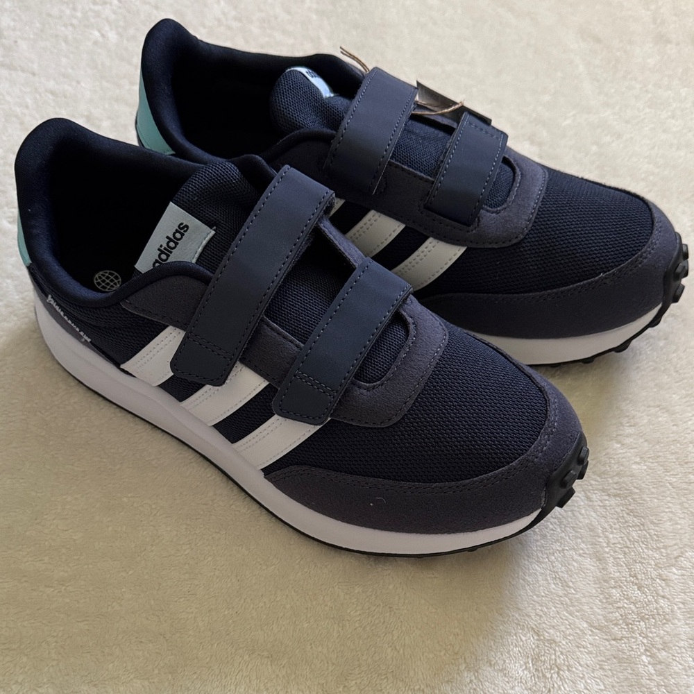 Adidas Kids Dark Blue Sneakers with Straps